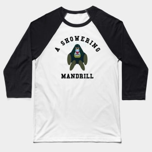 8ts Showering Mandrill Baseball T-Shirt